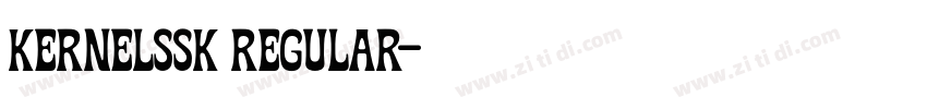 KernelSSK Regular字体转换 KernelSSK Regular字体转换